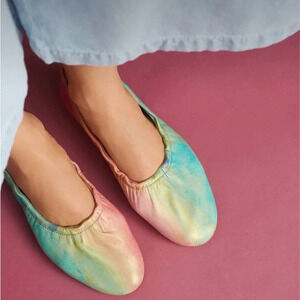 Jasper & Jeera Anthropologie Watercolor Flats